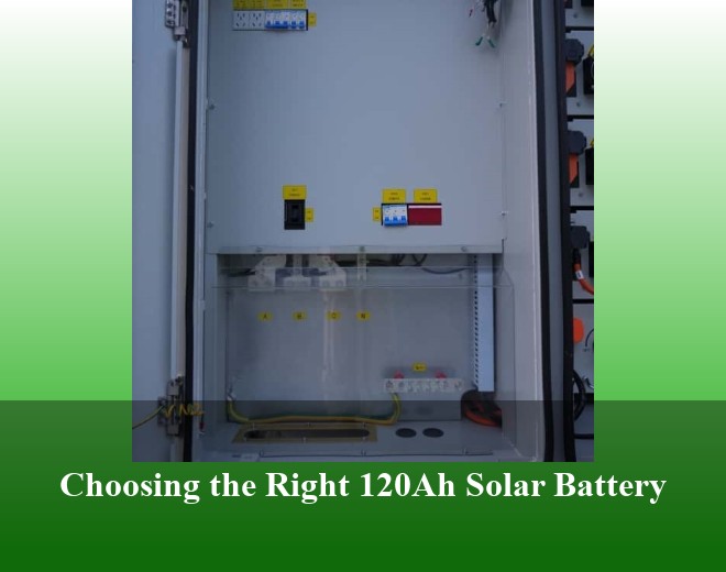 Choosing the Right 120Ah Solar Battery